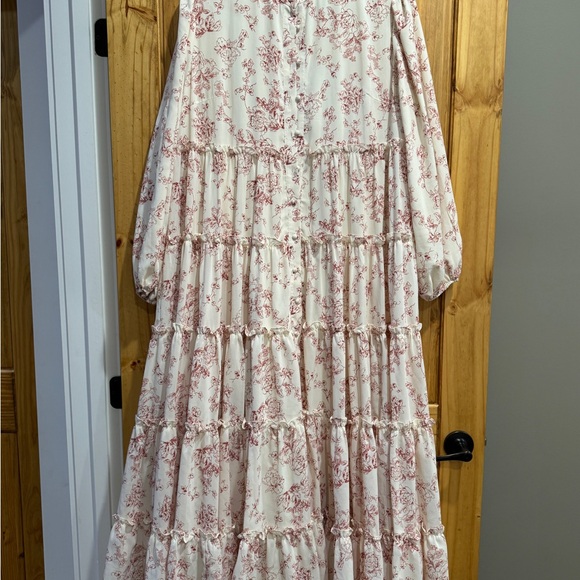 Dainty Jewells Cream and Red Floral Dress - Picture 1 of 8